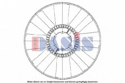 AKS DASIS 408006n -  Крыльчатка вентилятора, охлаждение двигателя